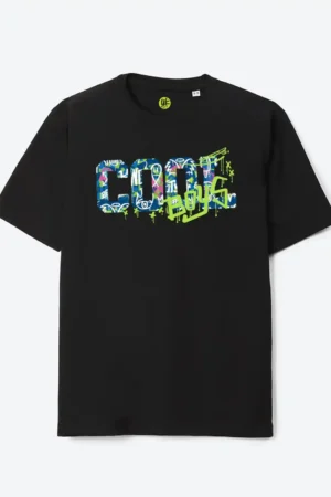 Boys Oversized Cotton Printed T-Shirt