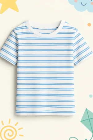 Kid's Cotton Graphic Printed Half Sleeve T-Shirt